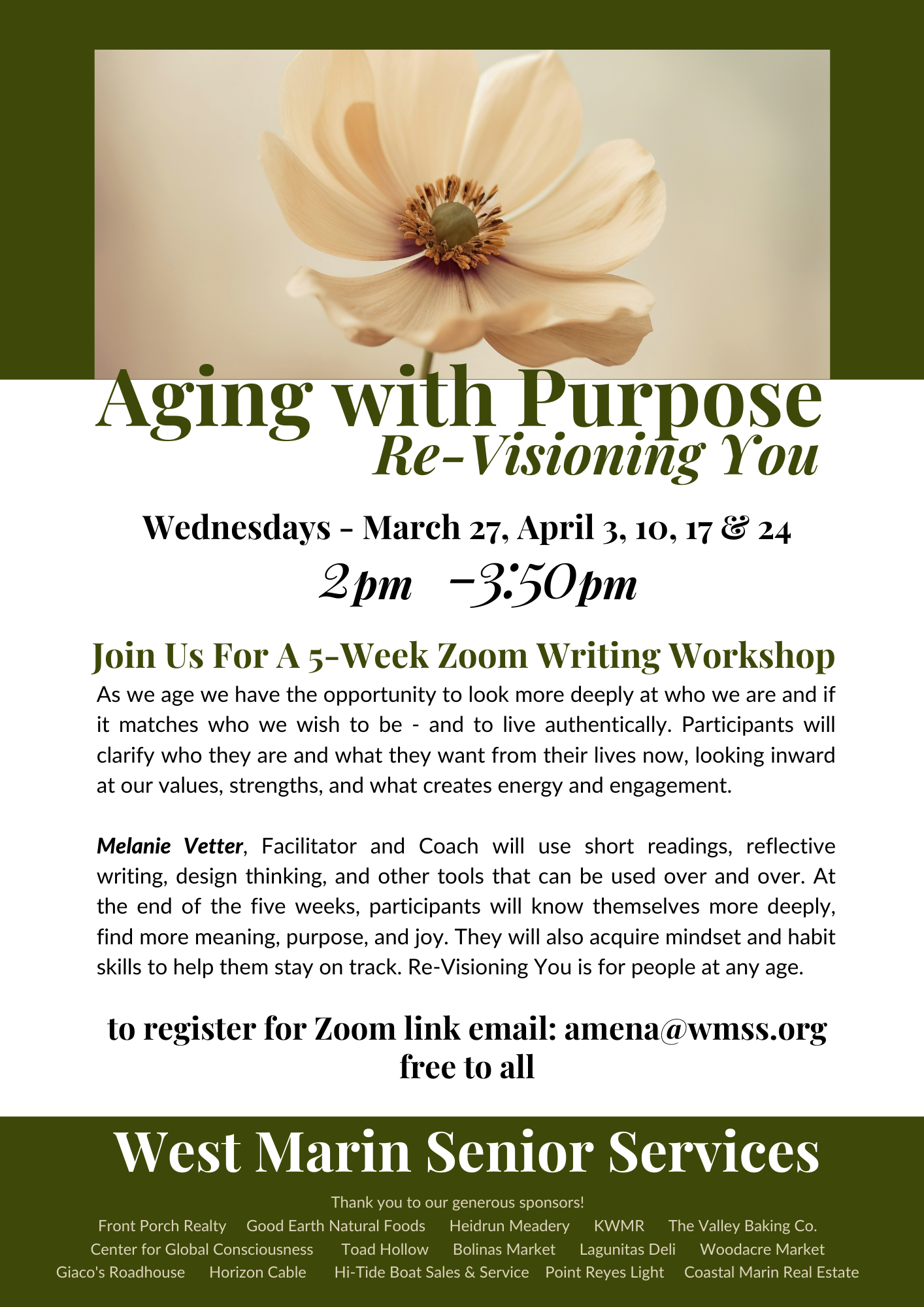 Aging with Purpose Re-Visioning You
